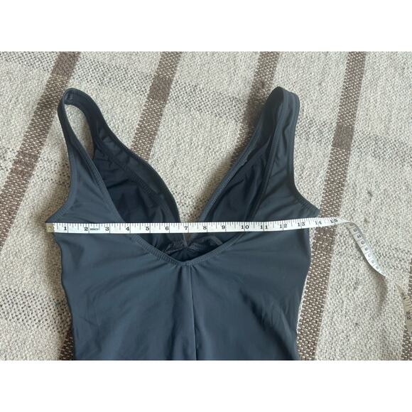 Karla Colletto Smart Suit V Neck Silent Underwire Swimsuit 8 Gray One piece - Picture 5 of 8